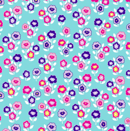 Quinn Skort - Bashful Blooms, Power Pink