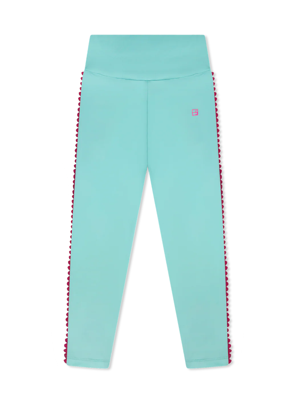 Abigail Highwaist Legging - Totally Turquoise Power Pink