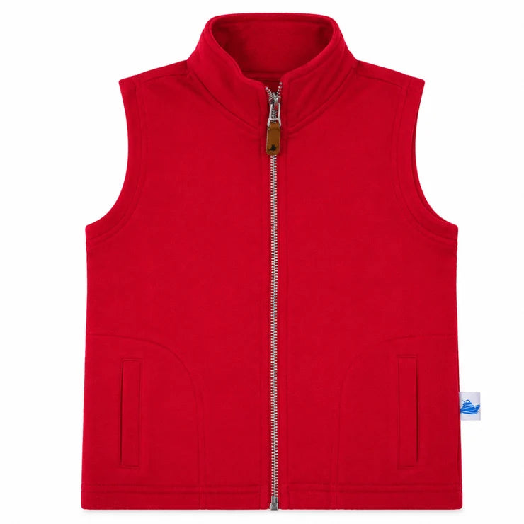 Knit Vest- Red