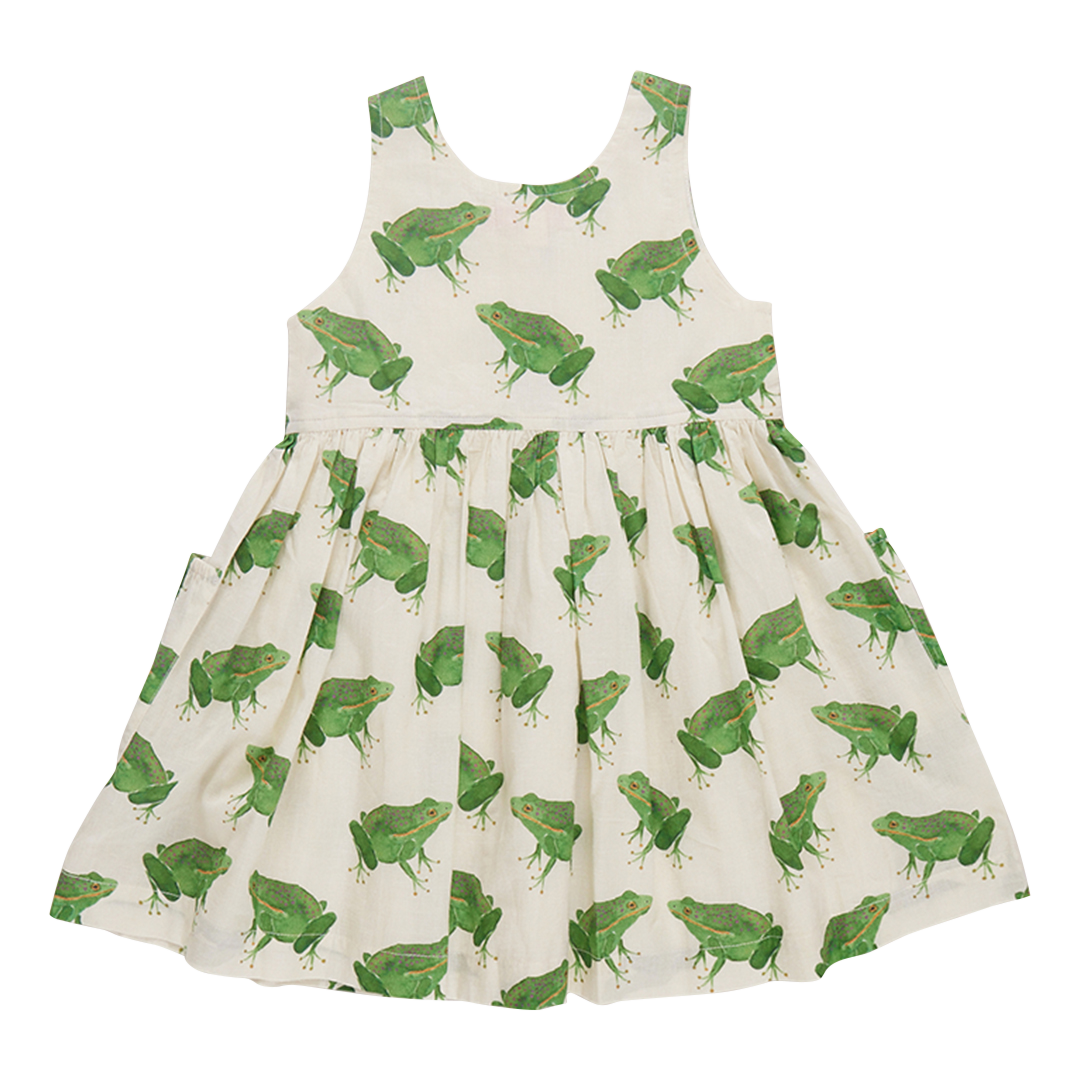 Girls Laura Dress - Frogs