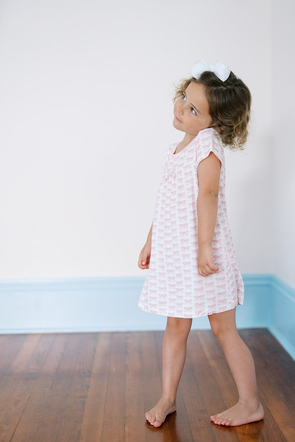 Bows Bamboo Nightgown Dress SS