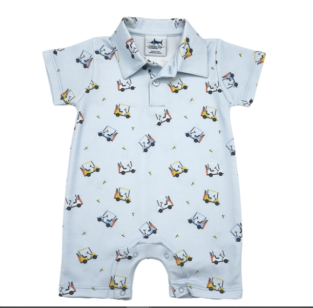 Pima Polo Romper- Golf Cart