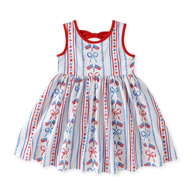 Red White Blue Flair Dress