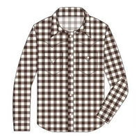 Kasey Button Down - Bark Flannel