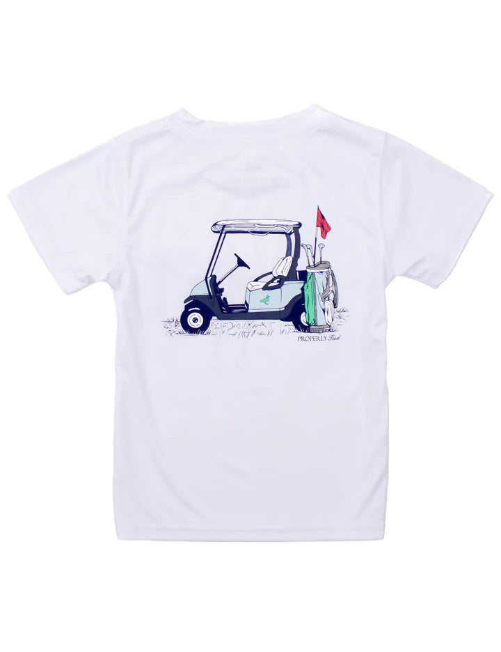 Boys Performance Tee Country Club White