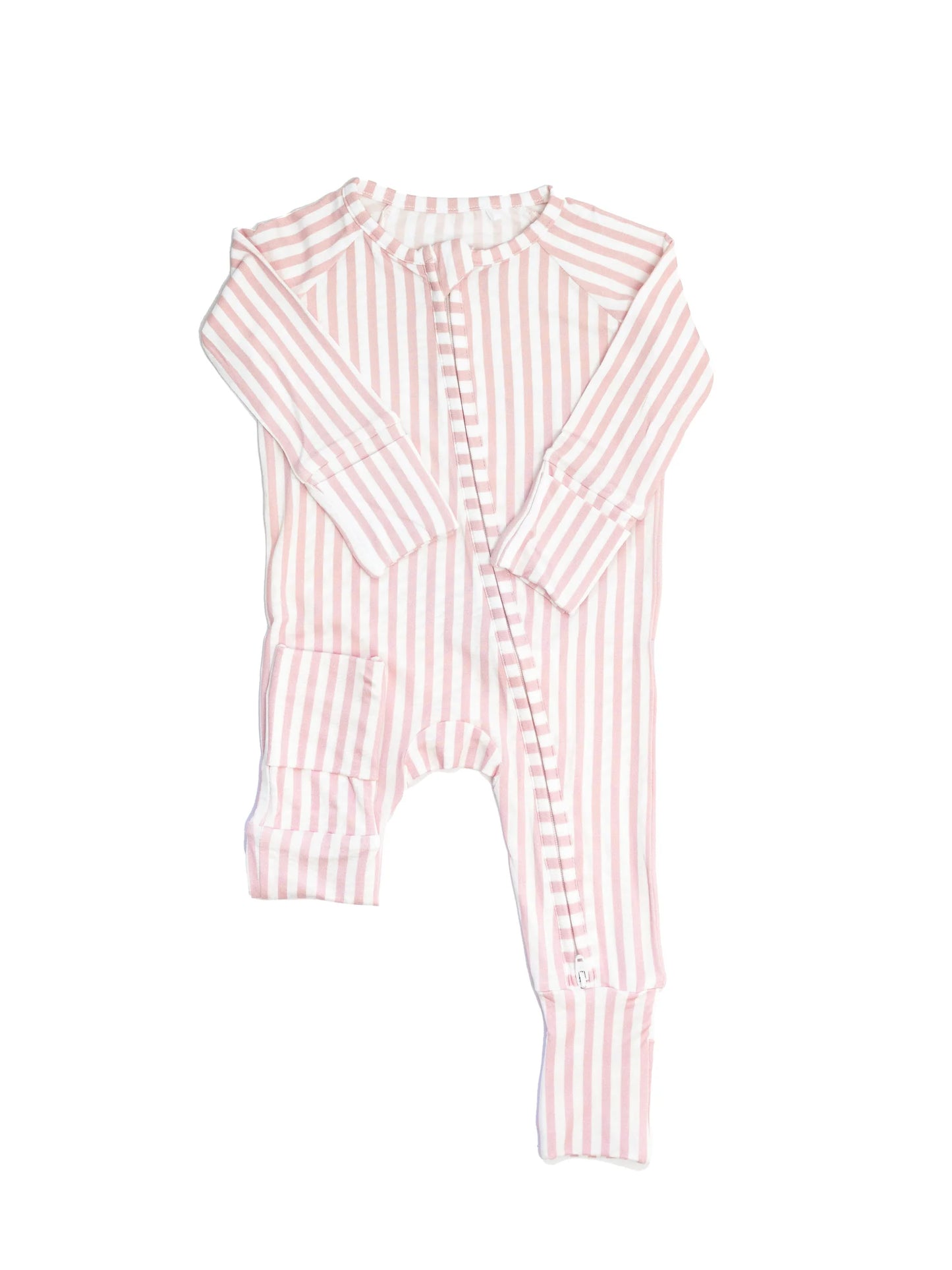 Pink Cabana Stripe- Romper