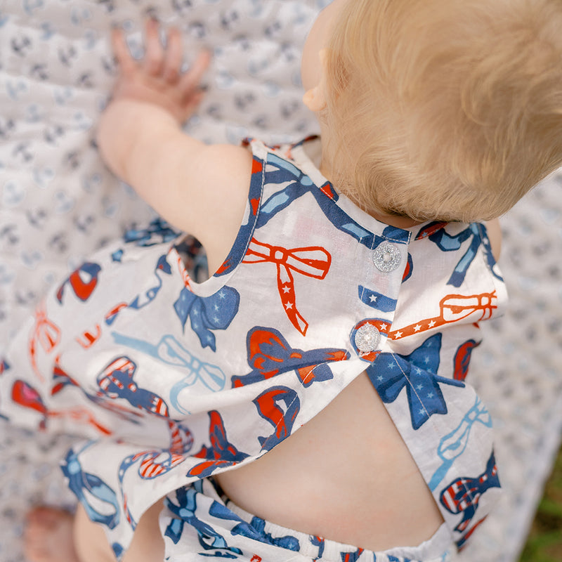 Baby Girl Jaipur Set - Red White & Bows