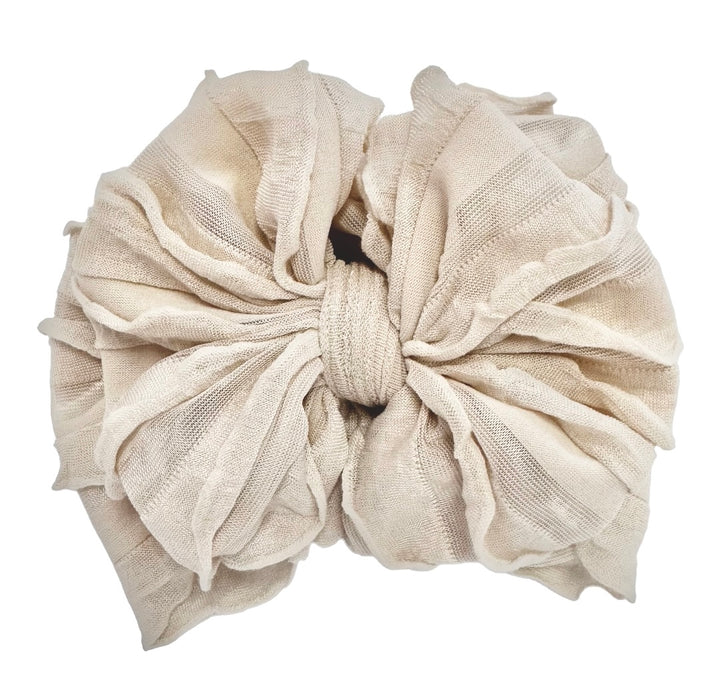 Ruffled Headband - Sandy