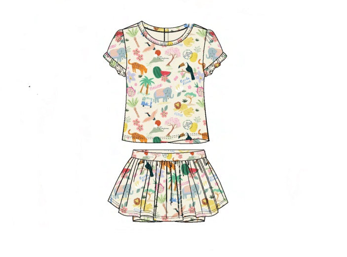 Wanderlust Wildlife Magnetic Skort Set