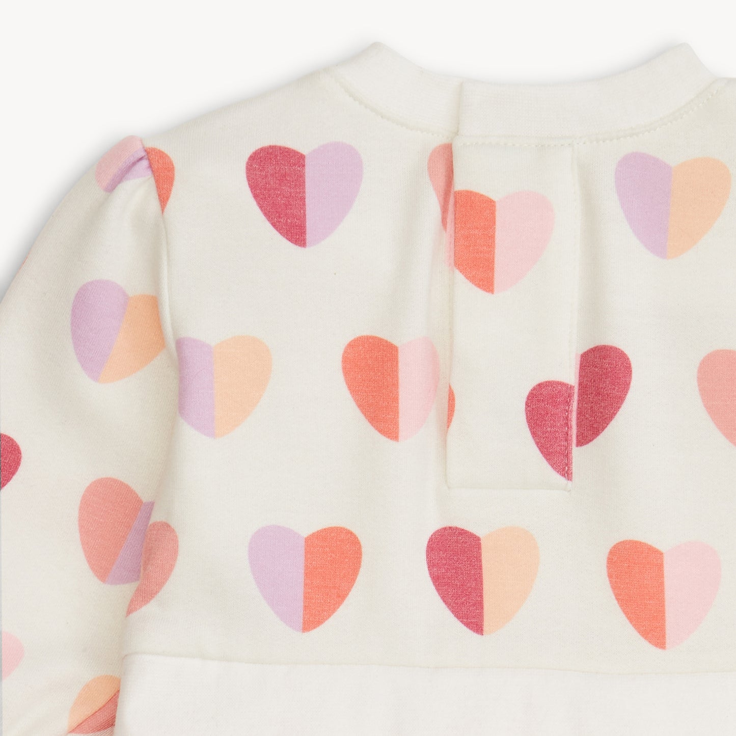 Hearts Brushed Fleece Sweatdress