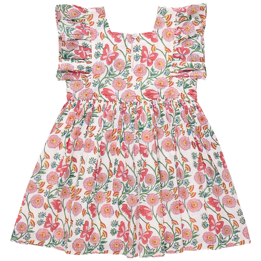 Girls Elsie Dress - Butterfly Vines