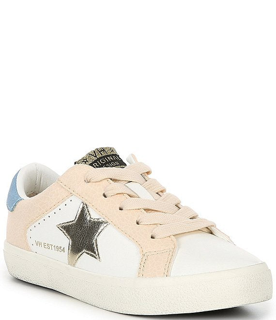 Lulu Kids Shoe - Gold Star Blush Taupe Lace