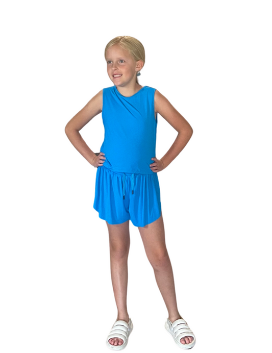 Butterfly Shorts - Bright Blue