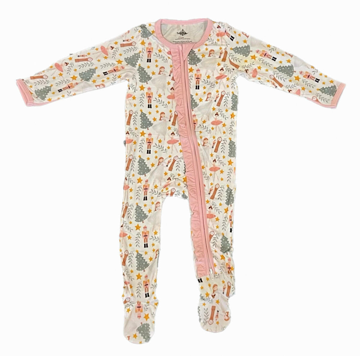 Nutcracker Ruffle Bamboo Romper