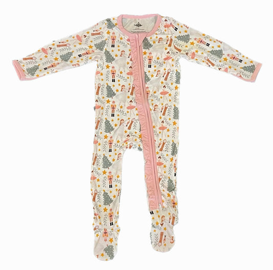 Nutcracker Ruffle Bamboo Romper