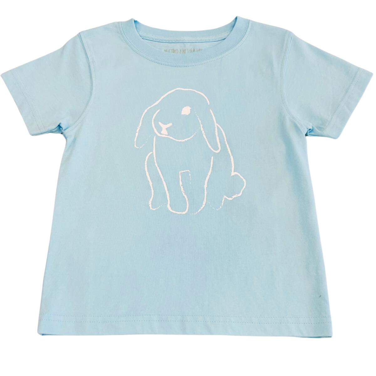 Lt Blue Floppy Eared Bunny T-Shirt