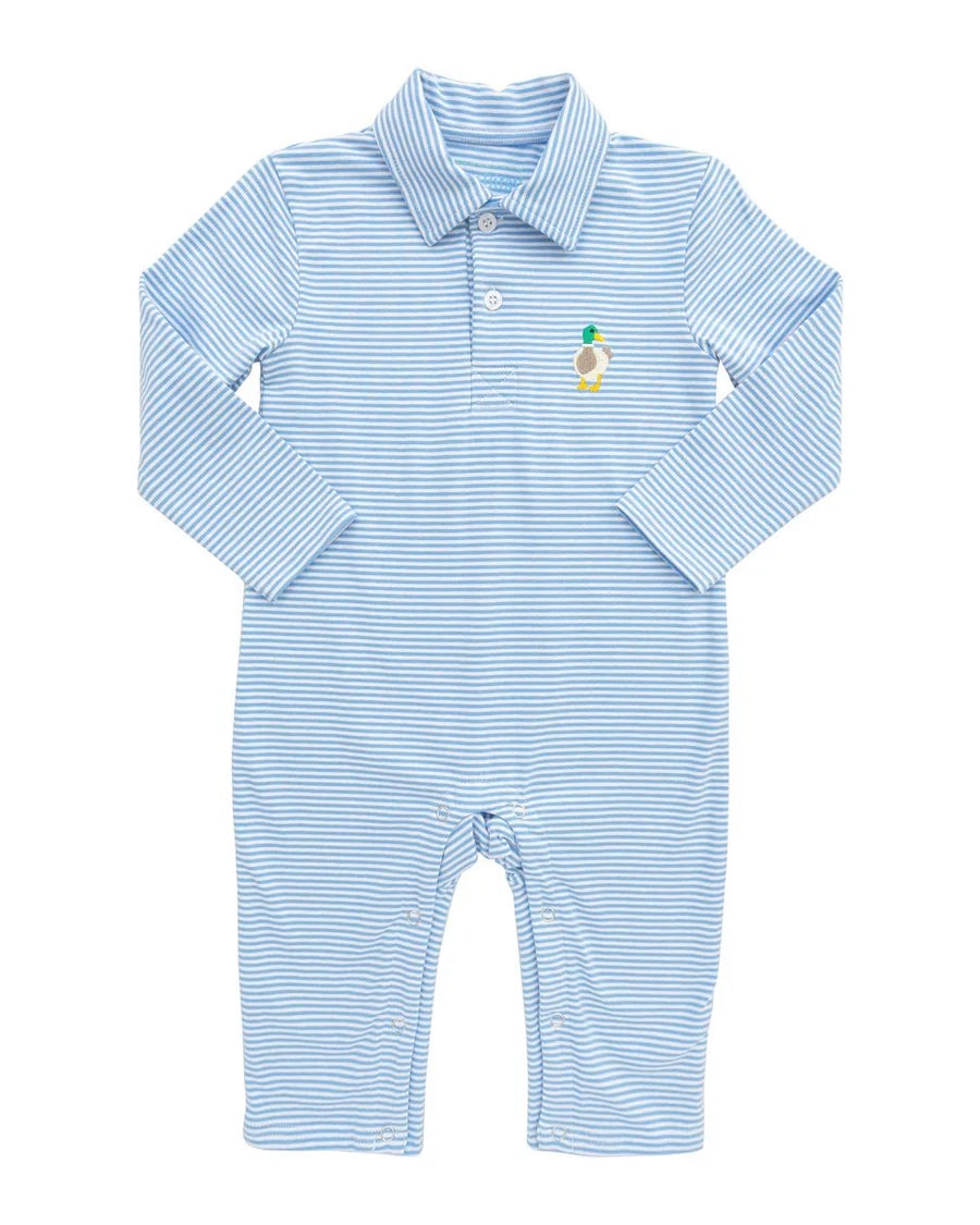Polo Romper - Mallard