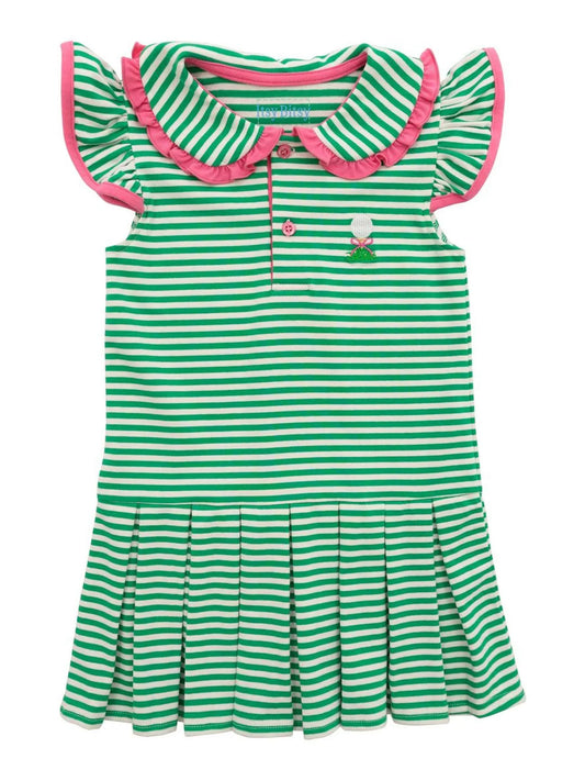 Green Striped Golf Dress