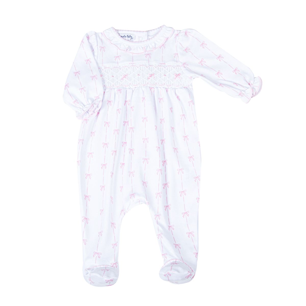 Amelia's Classics Pink Smocked Footie