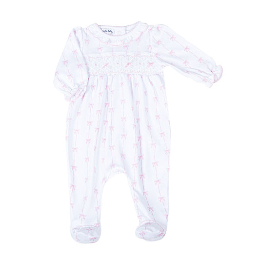 Amelia's Classics Pink Smocked Footie