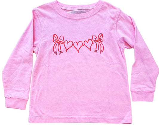 LS Light Pink Heart Banner T-Shirt