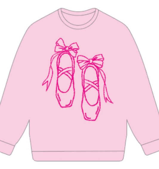 Light Pink Ballet Slippers Sweatshirt