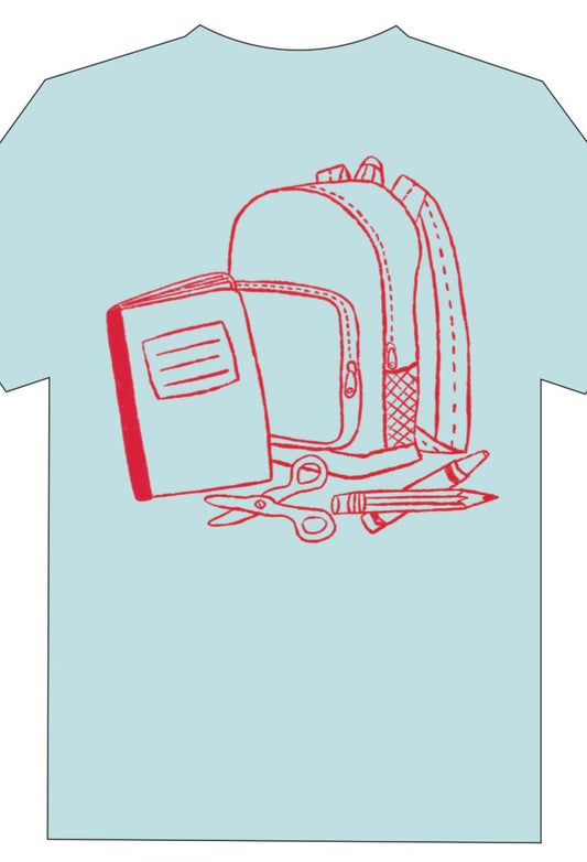 SS Light Blue Backpack T-Shirt