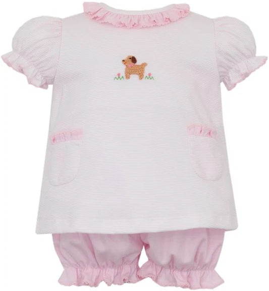 Puppies Pink Bloomer Set