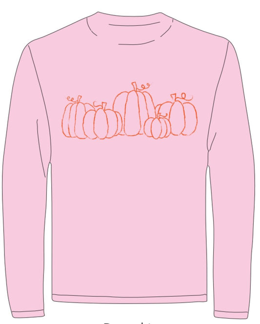 LS Pink Pumpkin Patch T-Shirt