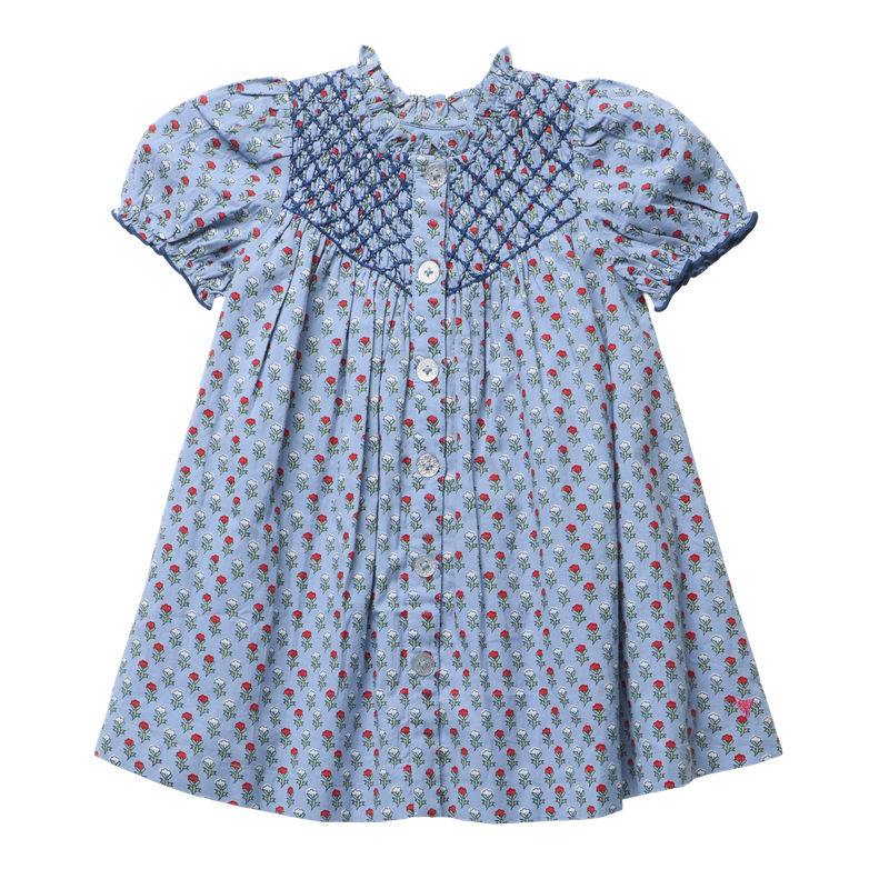 Lucia Dress- Light Blue Carnation