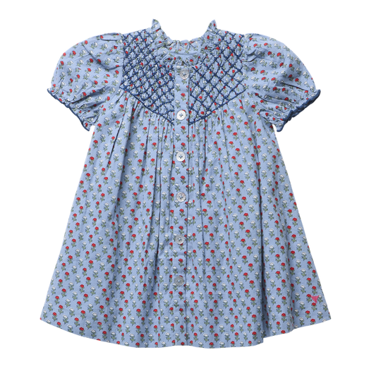 Lucia Dress- Light Blue Carnation