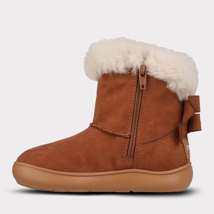 Daniela Girls Zip-Up Boot - Chestnut