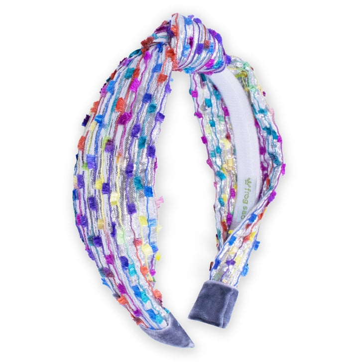 Knot Headband - Confetti Silver