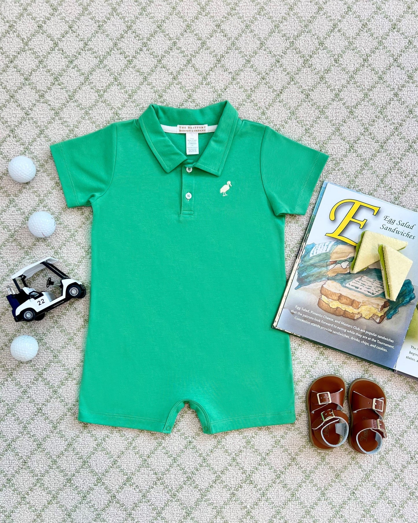 Sir Proper's Romper - Kiawah Kelly Green