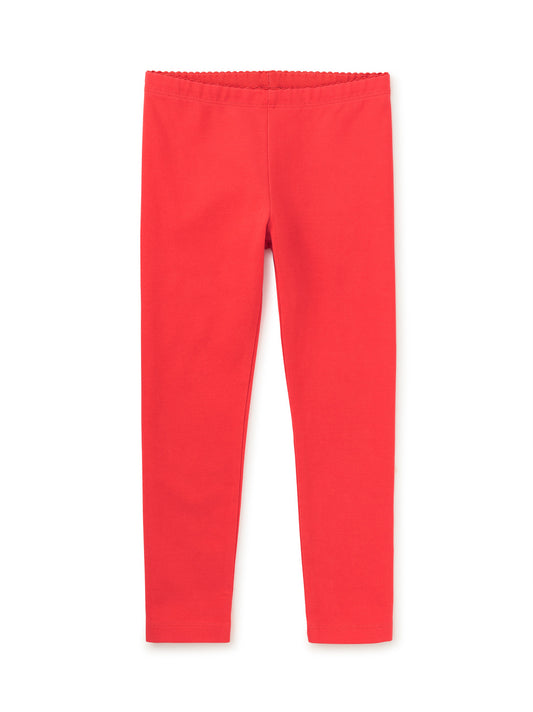 Solid Leggings- Scarlet