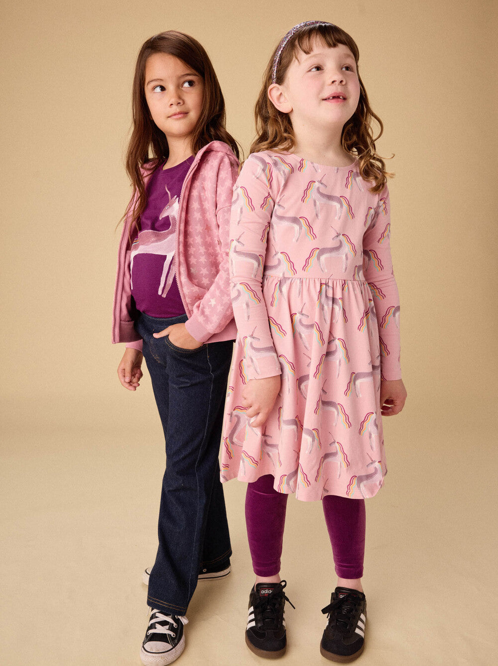 Rainbow Unicorn Graphic Tee - Cosmic Berry