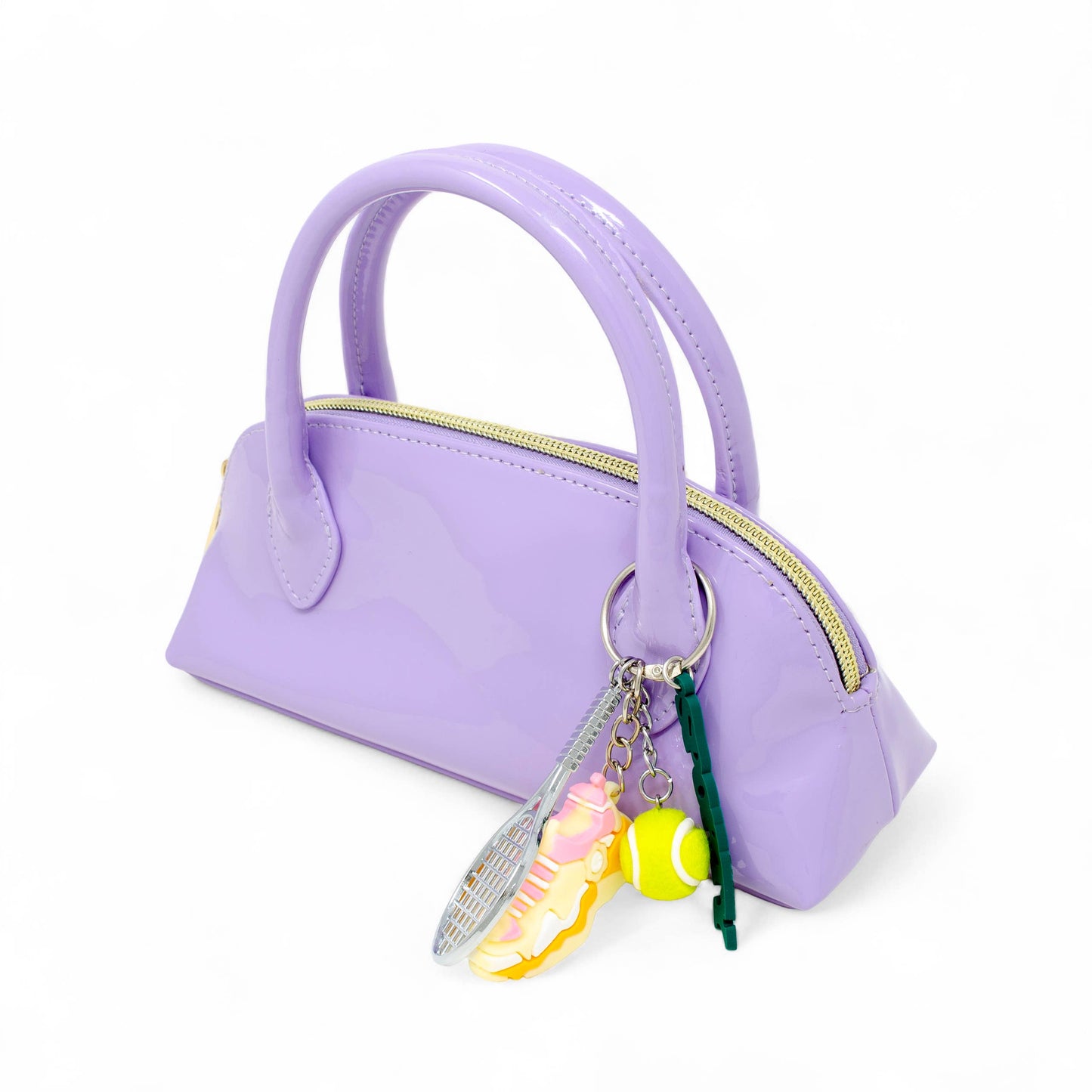 Sporty Charm Top Handle Bag: Pink