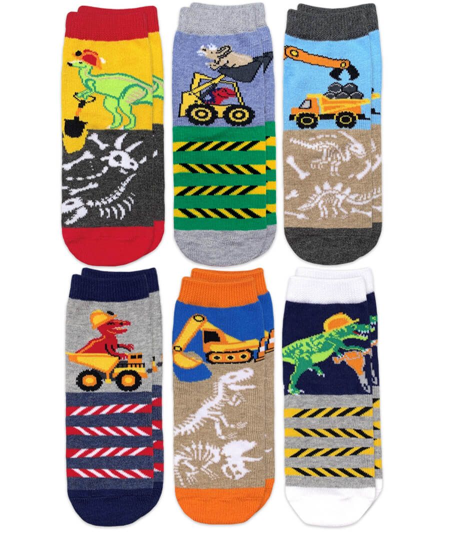Socks Construction Dinosaurs Crew (01102)