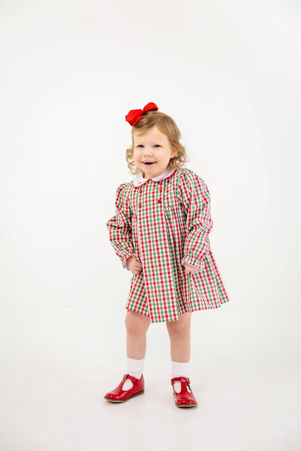 Della Marie Dress- Richmond Red/Kelly Green