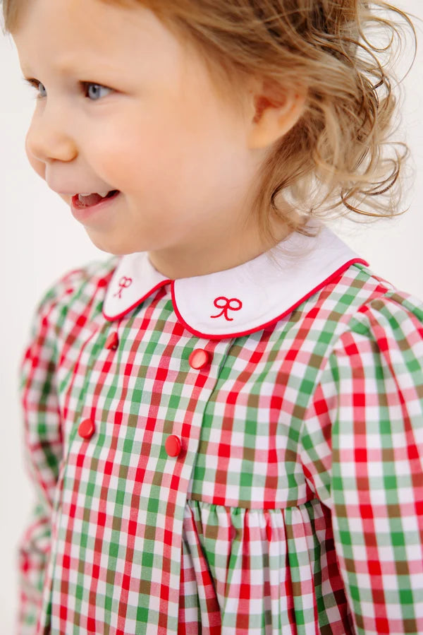 Della Marie Dress- Richmond Red/Kelly Green