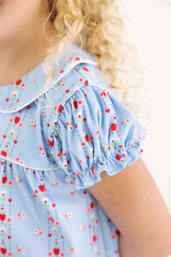 Holly Day Dress- First Day Flowers