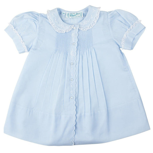 Scalloped Trim Slip Dress - Blue