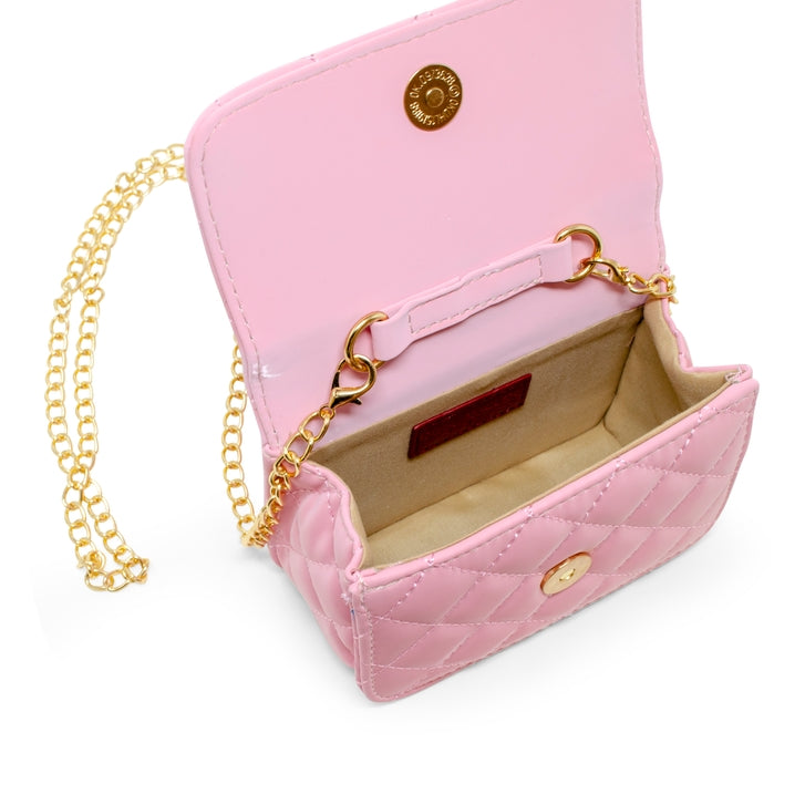 Pearl Handle Message Charm Handbag For Kids