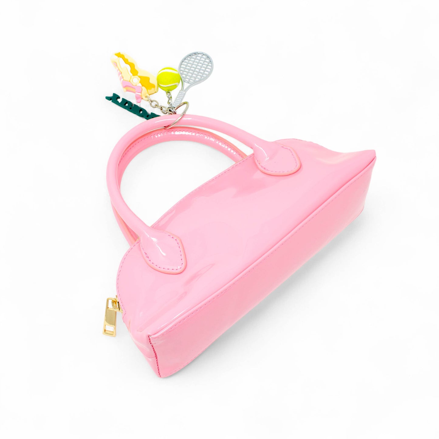 Sporty Charm Top Handle Bag: Pink