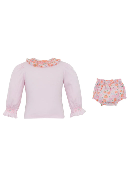 Pumpkin Print Bloomer Set