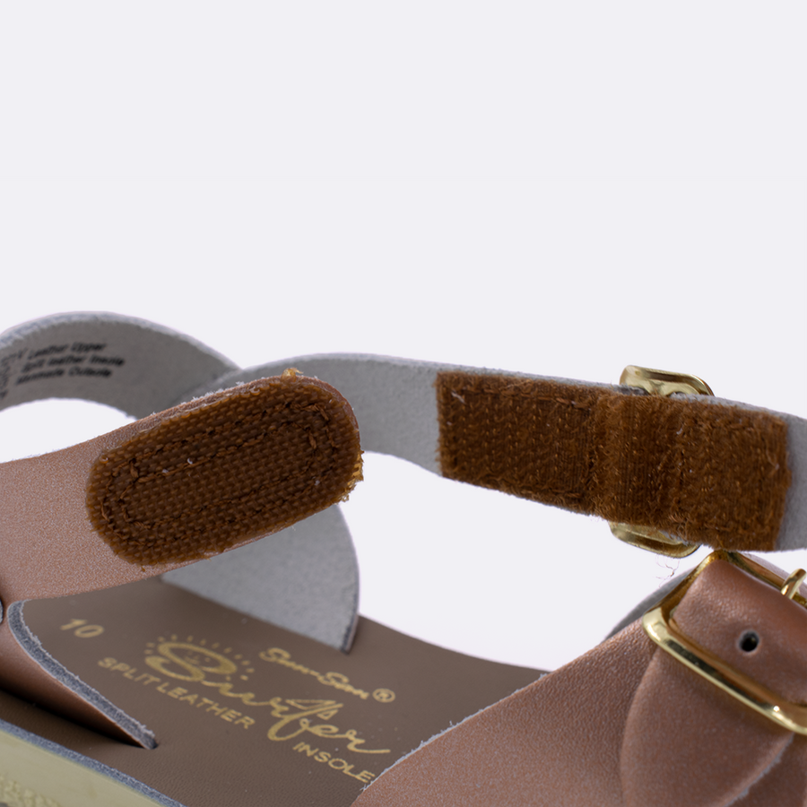 Surfer Velcro Rose Gold Sandal