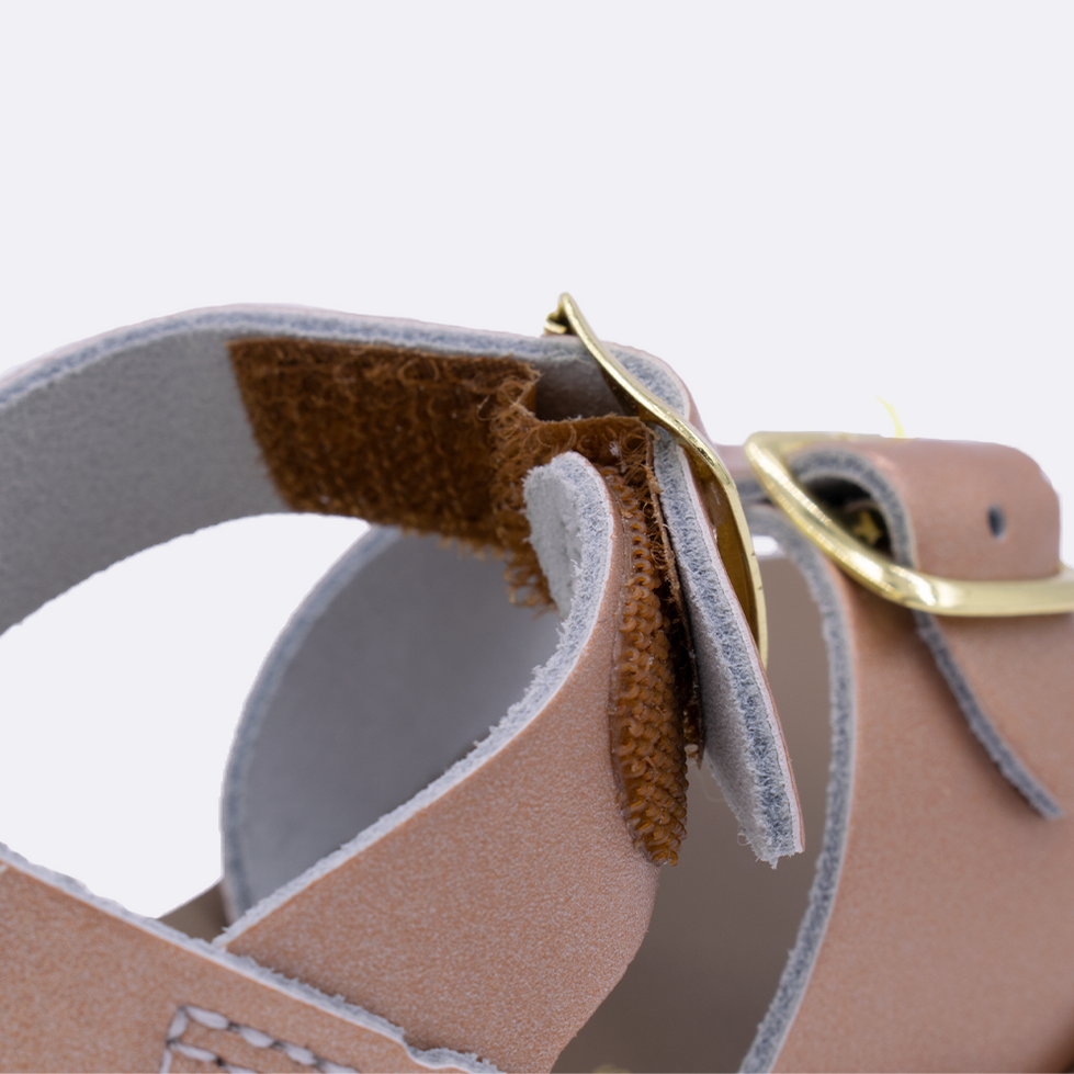 Surfer Velcro Rose Gold Sandal