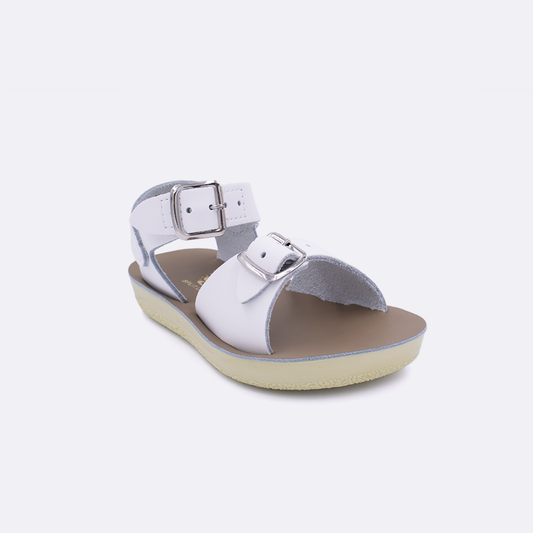 Surfer Velcro White Sandal