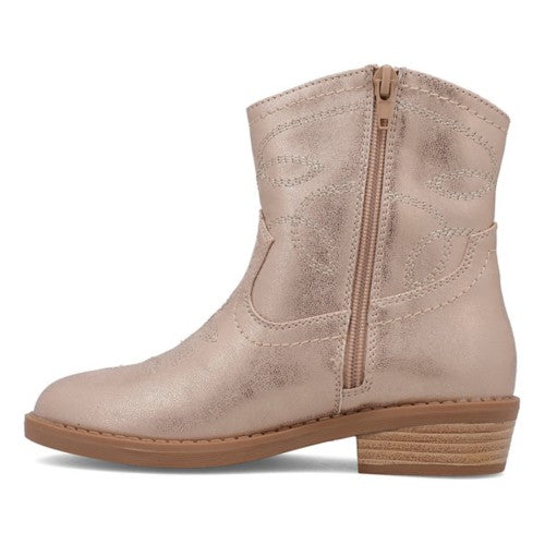 Girls Kita Western Dust Gold Boot