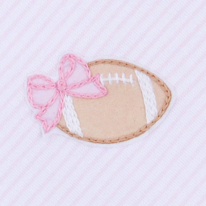 Touchdown Cutie Embroidered Bubble - Pink